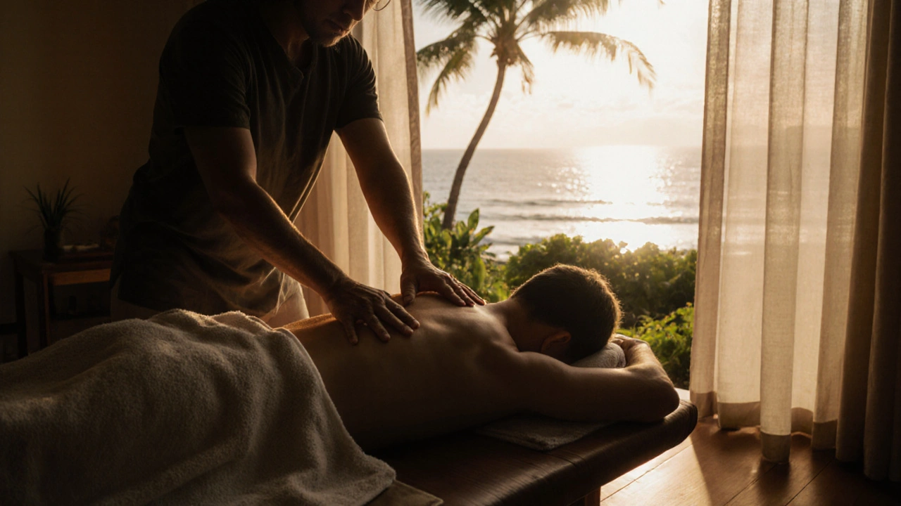 Havajská masáž Lomi Lomi: Jak dosáhnout hlubokého uvolnění a tělesné harmonie