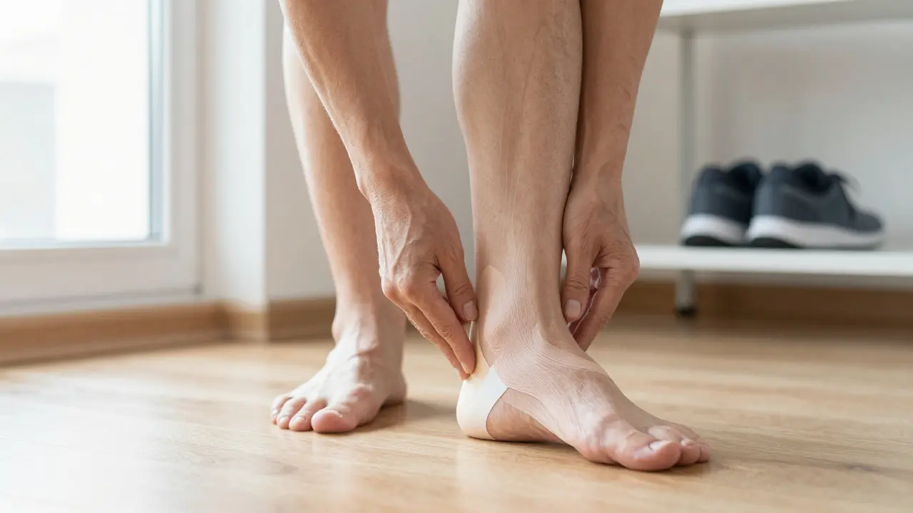 Co je to ostruha patní kostí a jak ji léčit tejpováním?