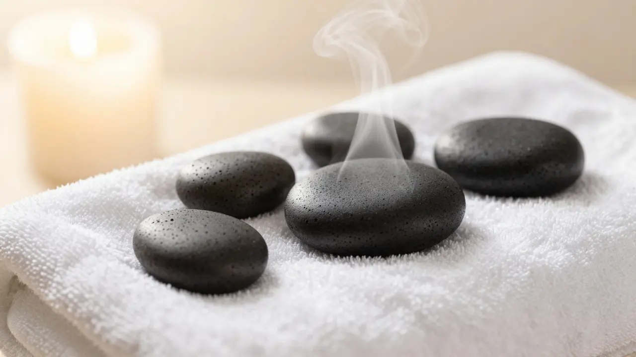 Masáž lávovými kameny: Průvodce pro hlubokou relaxaci a regeneraci